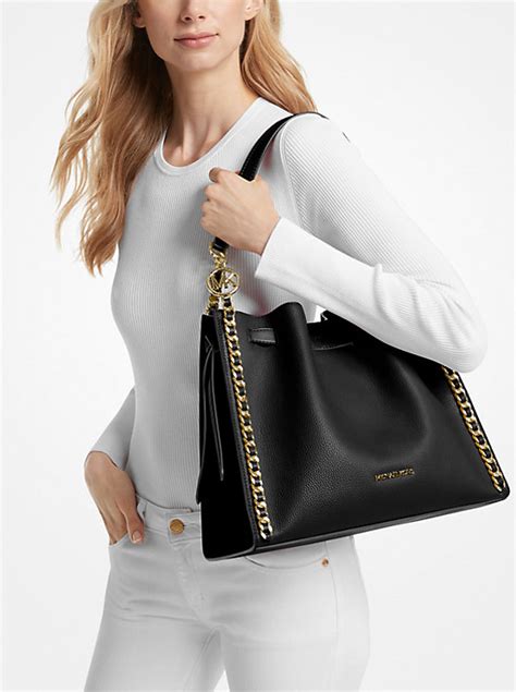 mina large chain shoulder bag michael kors|Michael Kors handbag shoulder strap.